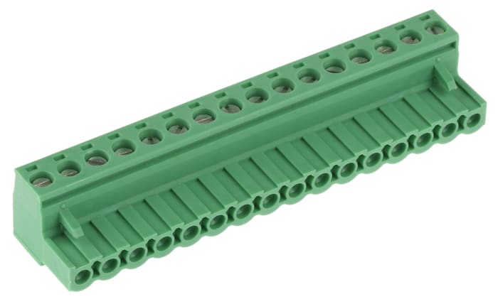 Phoenix Contact, 5.08mm Pitch, MSTB 2.5/16-ST-5.08, 16 Way, , Pluggable Terminal Block, Plug, Cable Mount, Screw