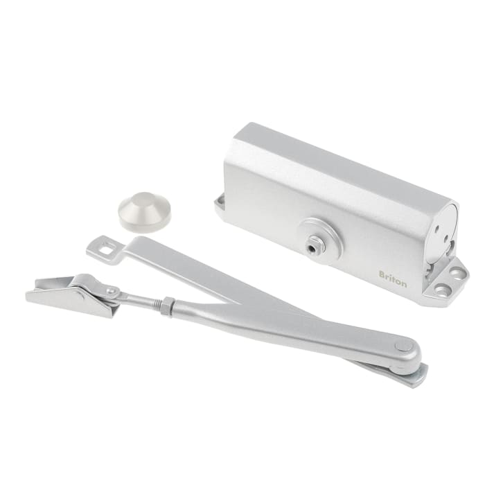 Briton Silver Door Closer