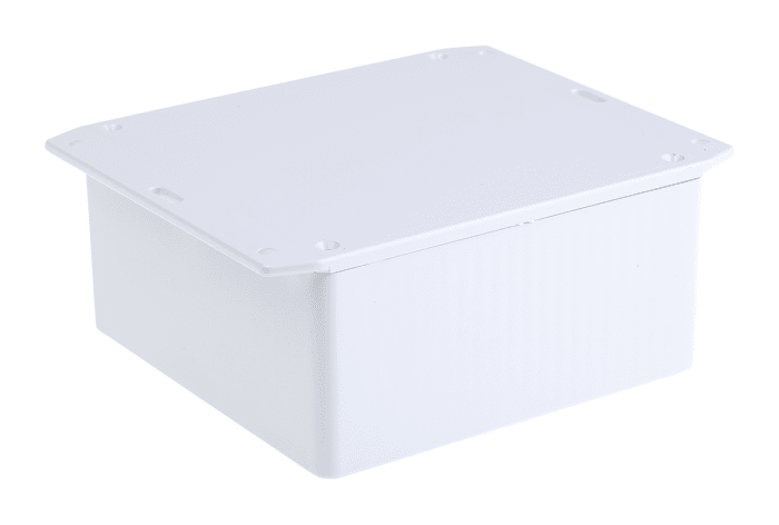 Hammond 1591 Series Grey Grey Lid Flame Retardant ABS Enclosure, IP54 Flanged 59 mm, 120 mm, 120 mm