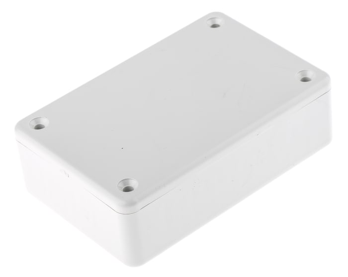 Hammond 1591 Series Grey Flame Retardant ABS Enclosure, IP54, Grey Lid, 85 x 56 x 25mm