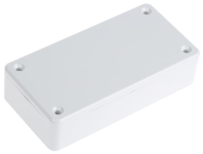 Hammond 1591 Series Grey Flame Retardant ABS Enclosure, IP54, Grey Lid, 100 x 50 x 25mm