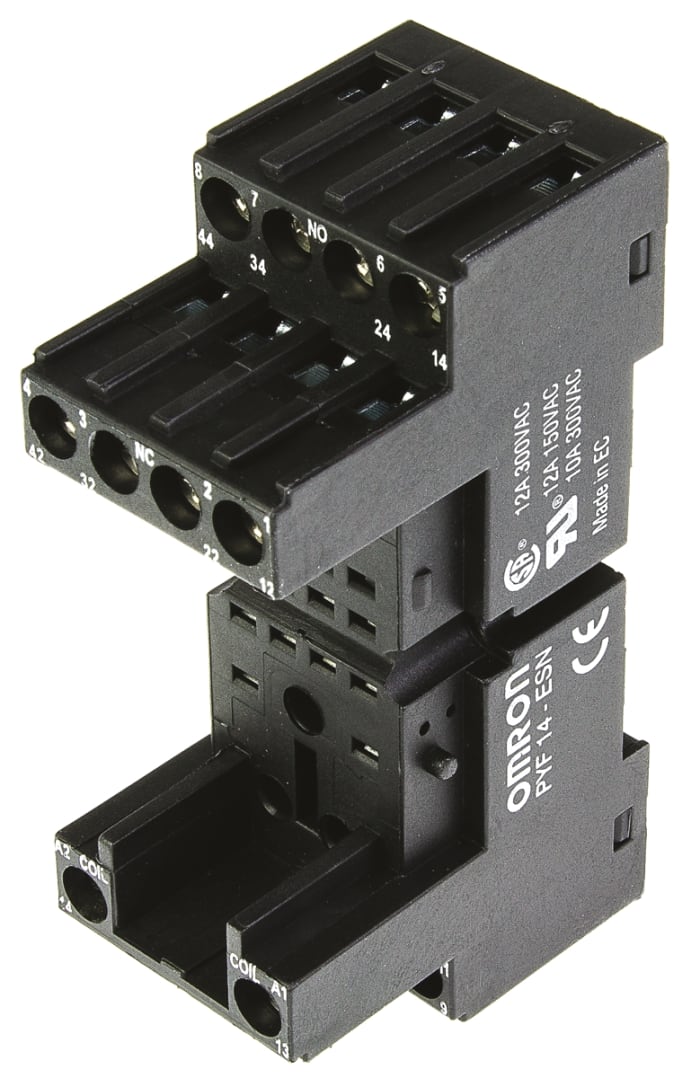 Omron 300V ac Relay Socket, for use with MY2 Series, MY4 Series