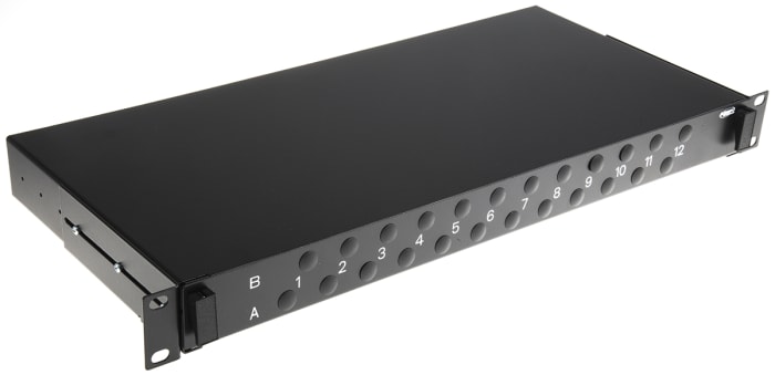 TE Connectivity 24 Port ST Fibre Optic Patch Panel, 1U