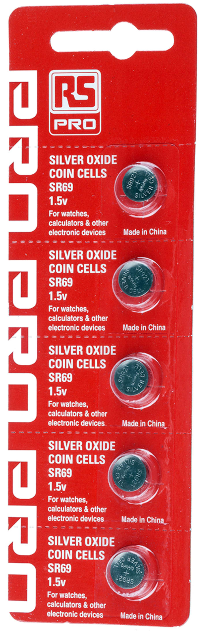 RS PRO, RS PRO LR44 Button Battery, 1.5V, 11.6mm Diameter, 775-7233