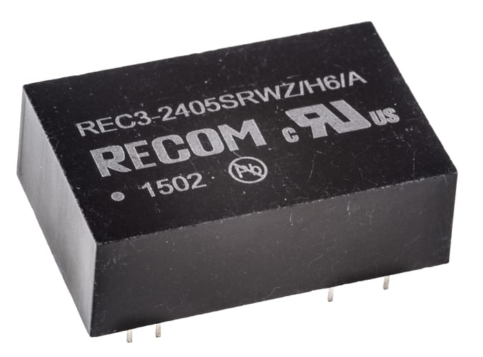 Convertidor dc-dc 3W, Salida 5V dc, 600mA Sí