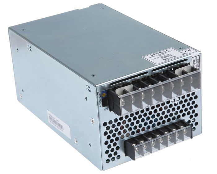 TDK-Lambda Embedded Switch Mode Power Supply (SMPS), SWS600-24, 24V dc, 25A, 600W, 1 Output, 120 → 370 V dc, 85