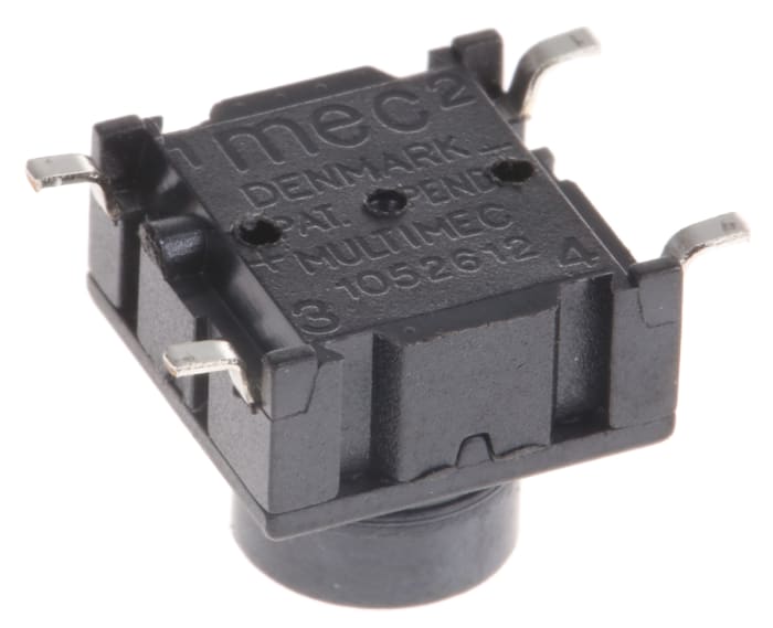 3ESH9-09.5 MEC | MEC IP67 Black Tactile Switch Button, 4.4 mm, SPST 50 ...