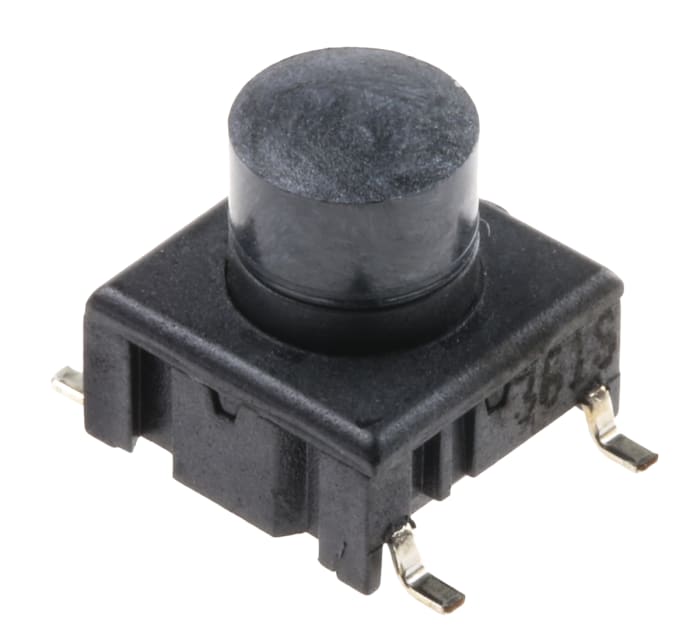 3ESH9-10.4 MEC | MEC IP67 Black Button Tactile Switch, SPST 50 mA @ 24 ...