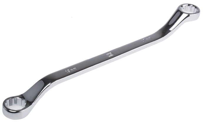 RS PRO Offset Ring Spanner, 17mm, Metric, Double Ended