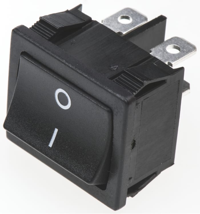 TE Connectivity DPST, On-Off Rocker Switch Panel Mount