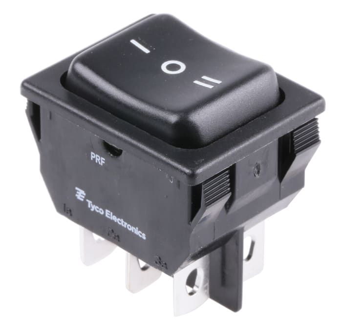 TE Connectivity DPDT, On-Off-On Rocker Switch Panel Mount