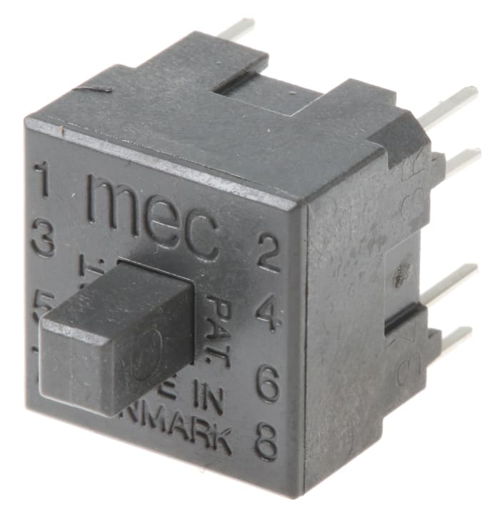 MEC Push Button Switch, Momentary, DPDT