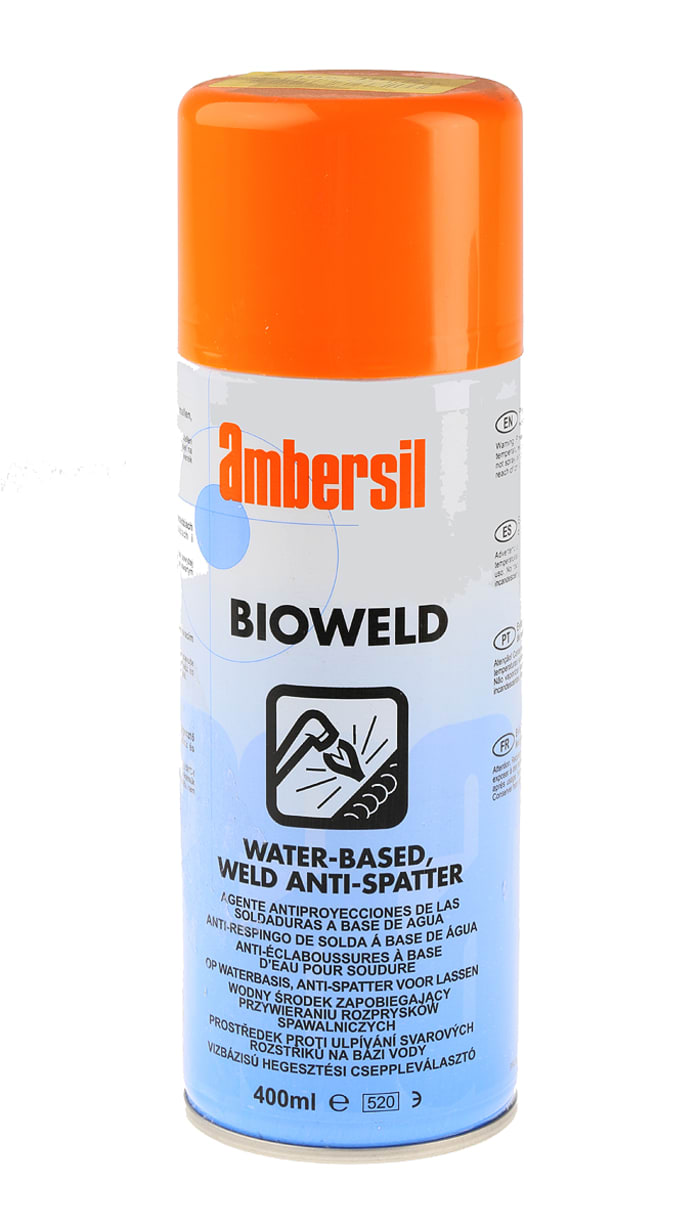 31621AB Ambersil Ambersil BIOWELD Anti Splatter Spray, 400ml 4954872 RS Components