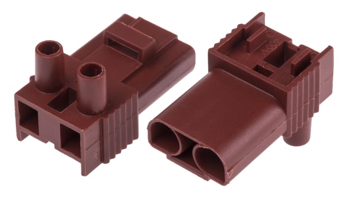 Clema Hembra RS PRO de 2 vías, para cable de 2,5 mm², 16A, 400 V, Sujeto con Tornillo, de color Marrón