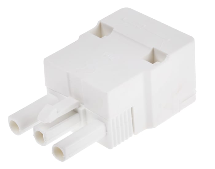 RS PRO Non-Fused Terminal Block, 3-Way, 16A, 2.5 mm² Wire, Screw Down Termination