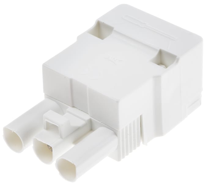 RS PRO Non-Fused Terminal Block, 3-Way, 16A, 2.5 mm² Wire, Screw Down Termination