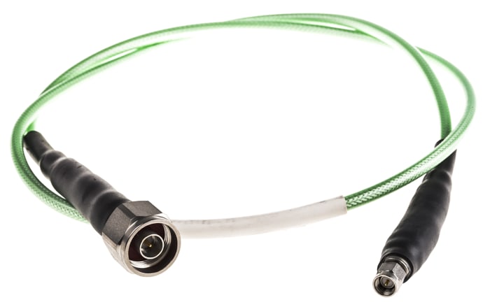 TE Connectivity Male N Type to Male SMA Coaxial Cable, 1m, Terminated