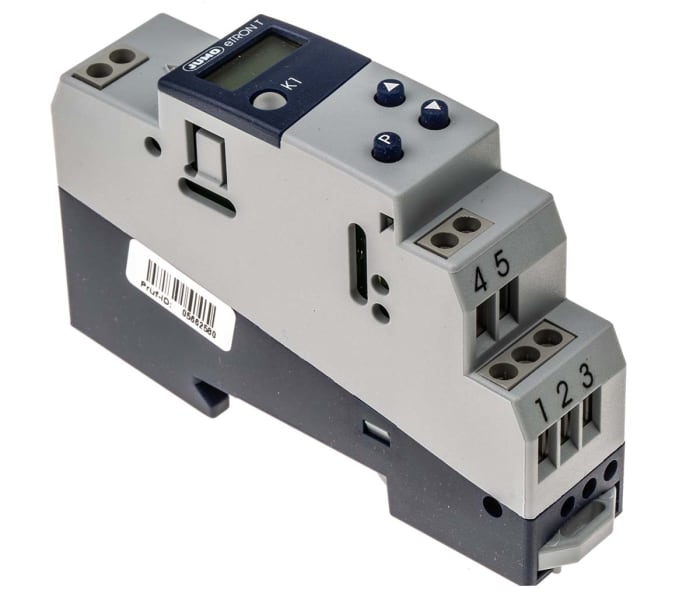 Thermostat Jumo eTRON, 12→24 V c.c., 93.5 x 22.5mm, 1 sortie, 1 contact inverseur 10 A 250 V