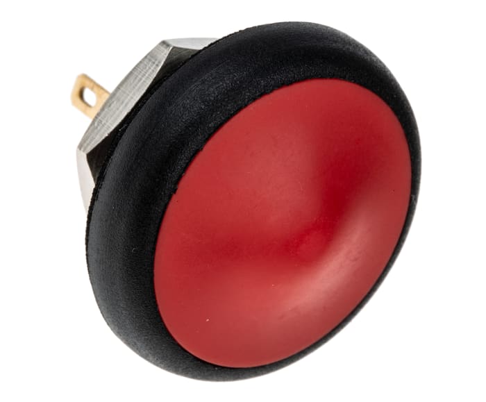 APEM Push Button Switch, Momentary, Panel Mount, 14.9mm Cutout, SPST, 32/48V dc, IP67