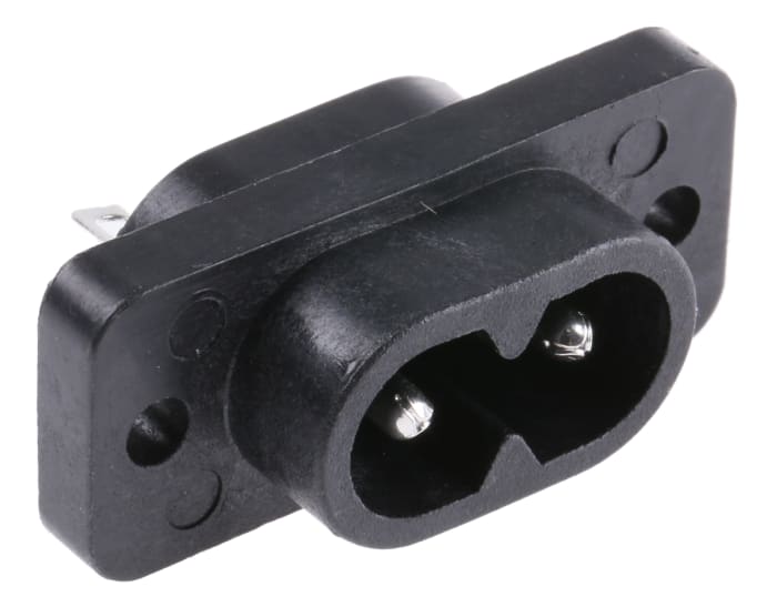 Schurter C8 Panel Mount IEC Connector Male, 2.5A, 250 V