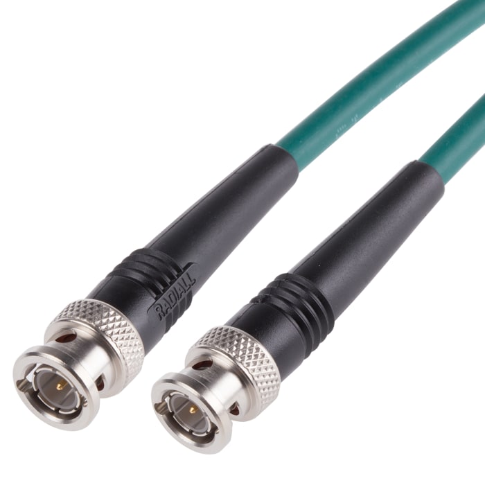Radiall Male BNC to Male BNC, 2m, KX6A Coaxial, Terminated75 Ω