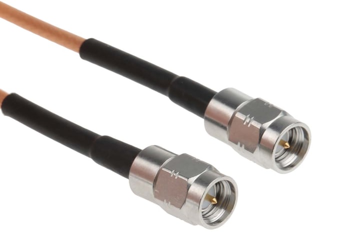 Radiall Male SMA to Male SMA, 1m, RG316 Coaxial, Terminated50 Ω