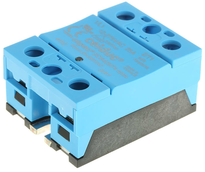 Celduc SO8 Series Solid State Relay, 25 A Load, Panel Mount, 275 V rms Load, 265 V Control