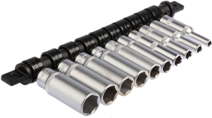 Jeu de douilles RS PRO 1/4'' Carré 10 pièces