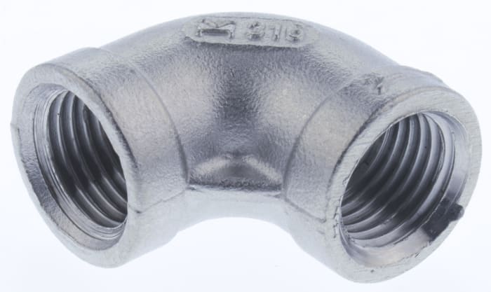 RS PRO  RS PRO Stainless Steel Pipe Fitting, 90° Elbow, Female G