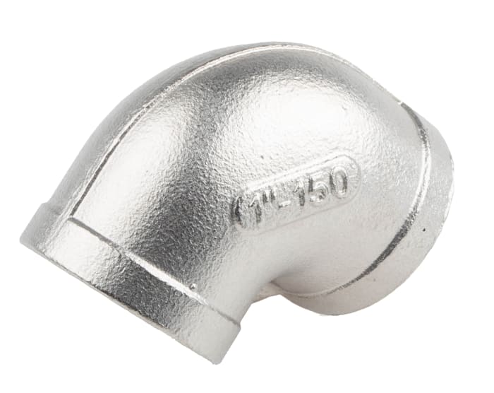 RS PRO Stainless Steel Pipe Fitting, 90° Circular Elbow, Female G