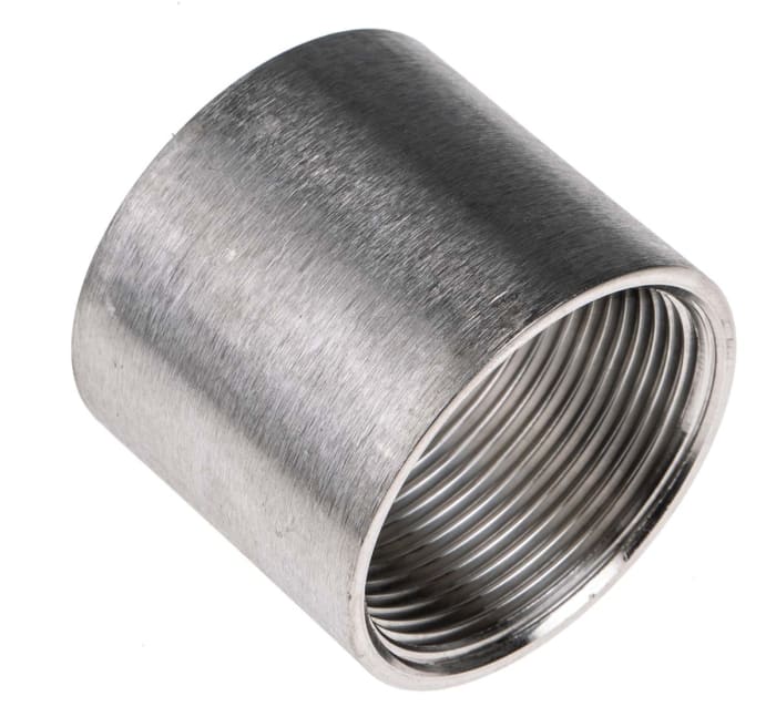 Stainless Steel SS304 BSPT Pipe Fitting - 1/2 Inch Female X Female Threaded Connector