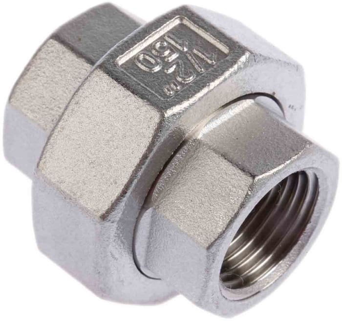 RS PRO RS PRO Stainless Steel Pipe Fitting, Straight Octagon Union