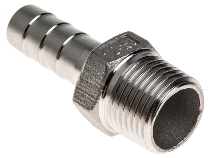 RS PRO | RS PRO Stainless Steel Pipe Fitting, Straight Hexagon Hose Nipple,  Male R 1/2in x Male | 499-3754 | RS Components