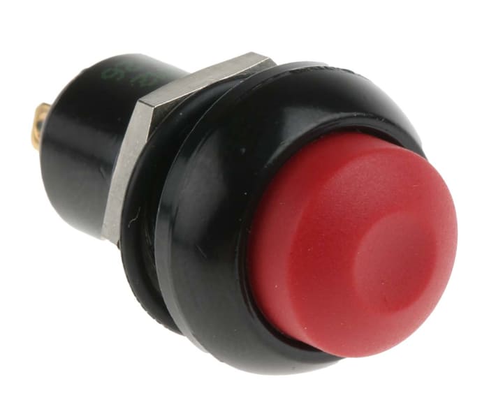 APEM Push Button Switch, Latching, Panel Mount, 12.9mm Cutout, 24V dc, IP67