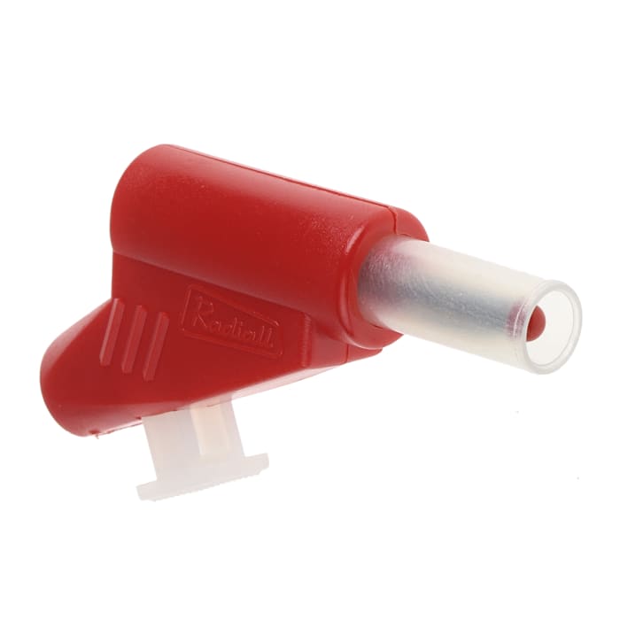 CONECTOR BANANA MACHO (PLUG) ROJO -25