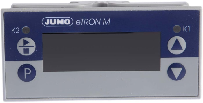 Jumo eTRON Panel Mount Thermostat, 2 Output 2 Relay, 230 V ac Supply Voltage