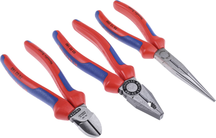 9781 Depósito de espuma juego de alicates KNIPEX Set 2, 3 piezas