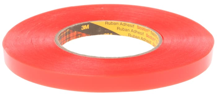 3M 3M 9088FL Transparent Double Sided Plastic Tape, 0.21mm Thick, 15 N/cm, PET Backing, 12mm x 50m