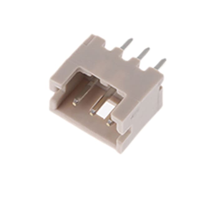 Hirose DF13 Series Straight Through Hole PCB Header, 3 Contact(s), 1.25mm Pitch, 1 Row(s), Shrouded