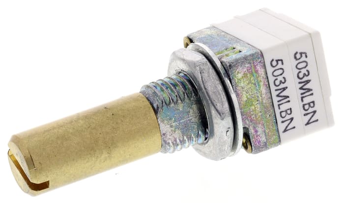 Vishay P9A 50kΩ Rotary Potentiometer 2-Gang, Panel Mount (Through Hole), P9A2R100FISX1503ML