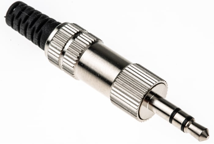 Lumberg Jack Connector 3.5 mm Cable Mount Stereo Plug, 3Pole 1A