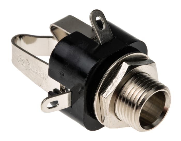 Lumberg Jack Connector 6.35 mm Panel Mount Stereo Socket, 3Pole 2A