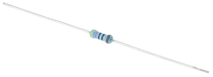Résistance fixe à couche mince 470Ω, ±1%, 0,6W, 2.5 (Dia.) x 6.5mm