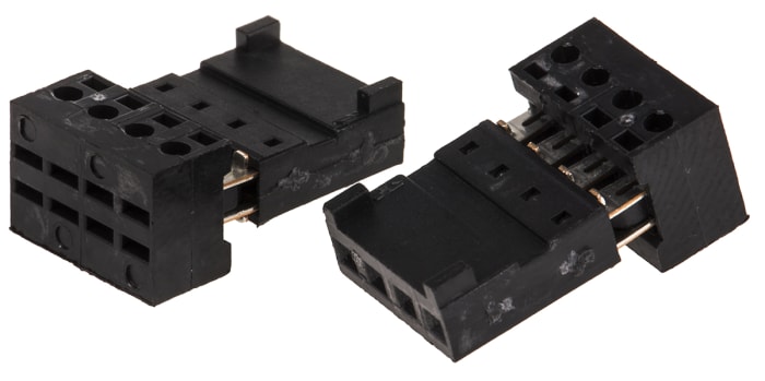 Stelvio Kontek 4-Way IDC Connector Socket for Cable Mount, 1-Row