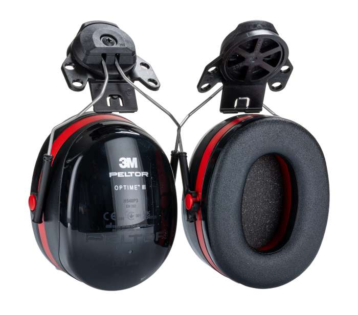 Casque anti-bruit 3M PELTOR série Optime III Coquille 33dB Noir, Rouge