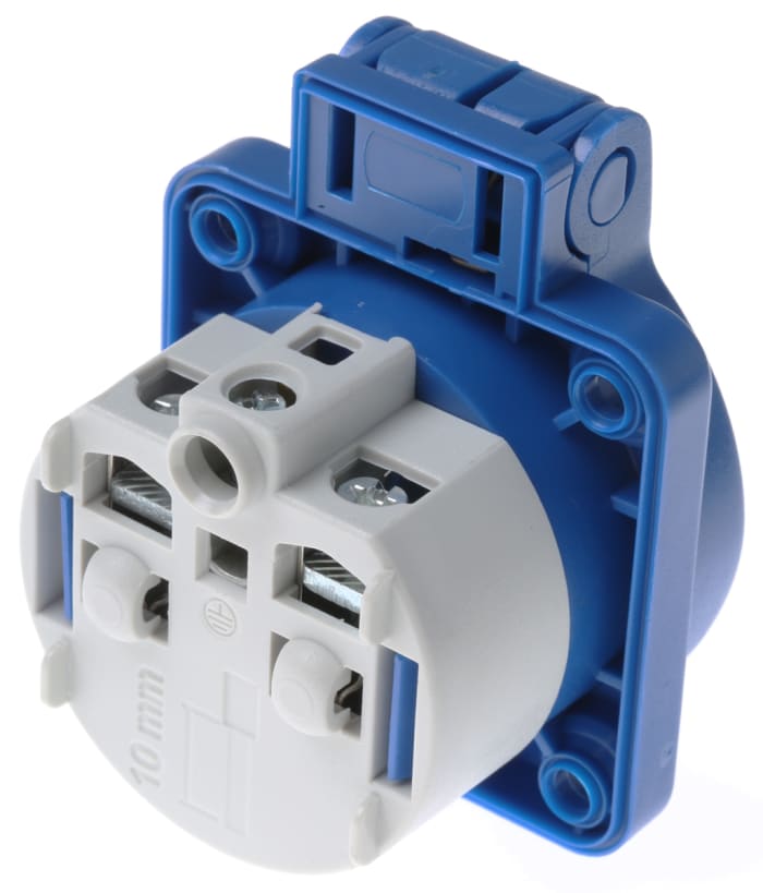 0 576 67 Legrand Legrand 16A Blue 3 Pole Industrial Socket, IP44 5069931 RS Components