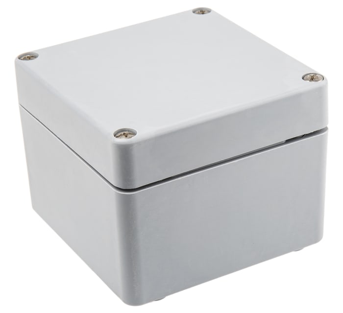 Fibox Euronord II Series Grey Polyester Enclosure, IP66, IP67, Grey Lid, 122 x 120 x 90mm