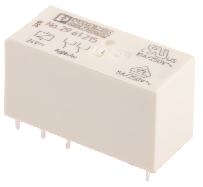 Relais de puissance Phoenix Contact REL-MR- 24DC/21-21AU, 2 RT, bobine 24V c.c. Montage sur CI