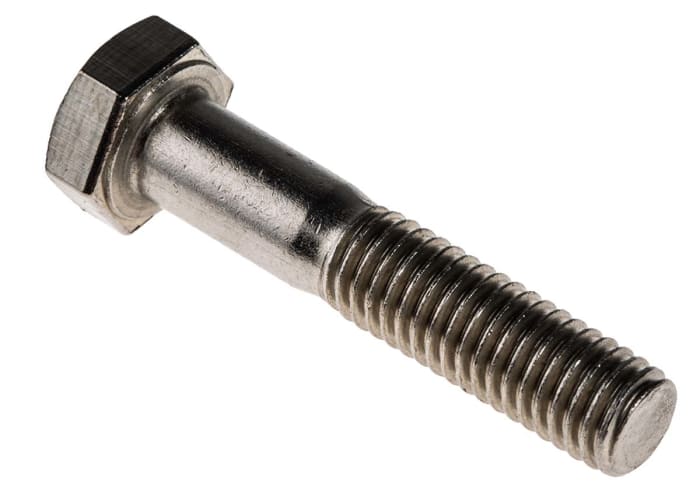 RS PRO Stainless Steel, Hex Bolt, M8 x 40mm