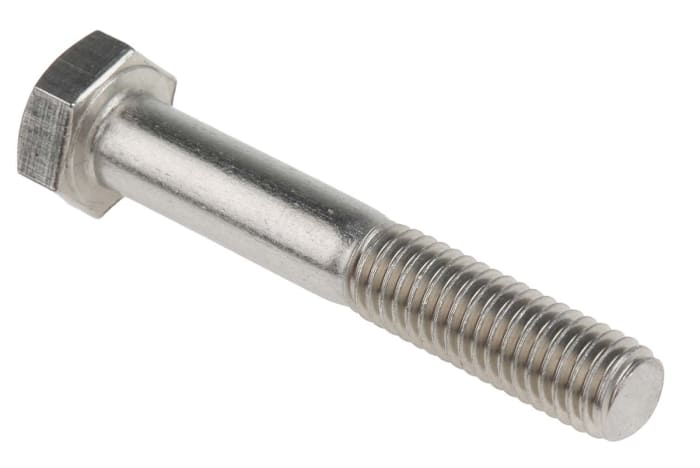 RS PRO Stainless Steel, Hex Bolt, M8 x 50mm